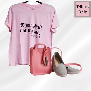 Mood 24/7 T-Shirt (Light Pink) available in Plus Size